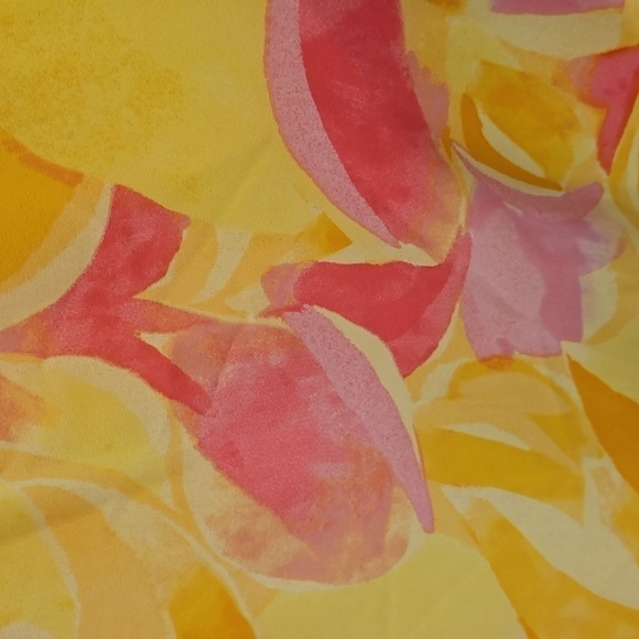 💕SANCTUARY💕 Maxi Dress ~ Yellow Pink Abstract Floral Watercolor Print S NWOT - Picture 6 of 7